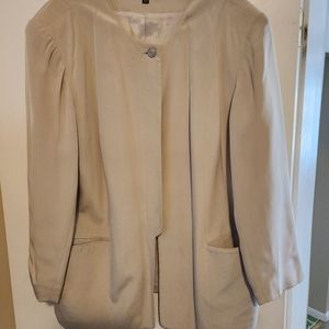 Silk light gray lined jacket (20W)